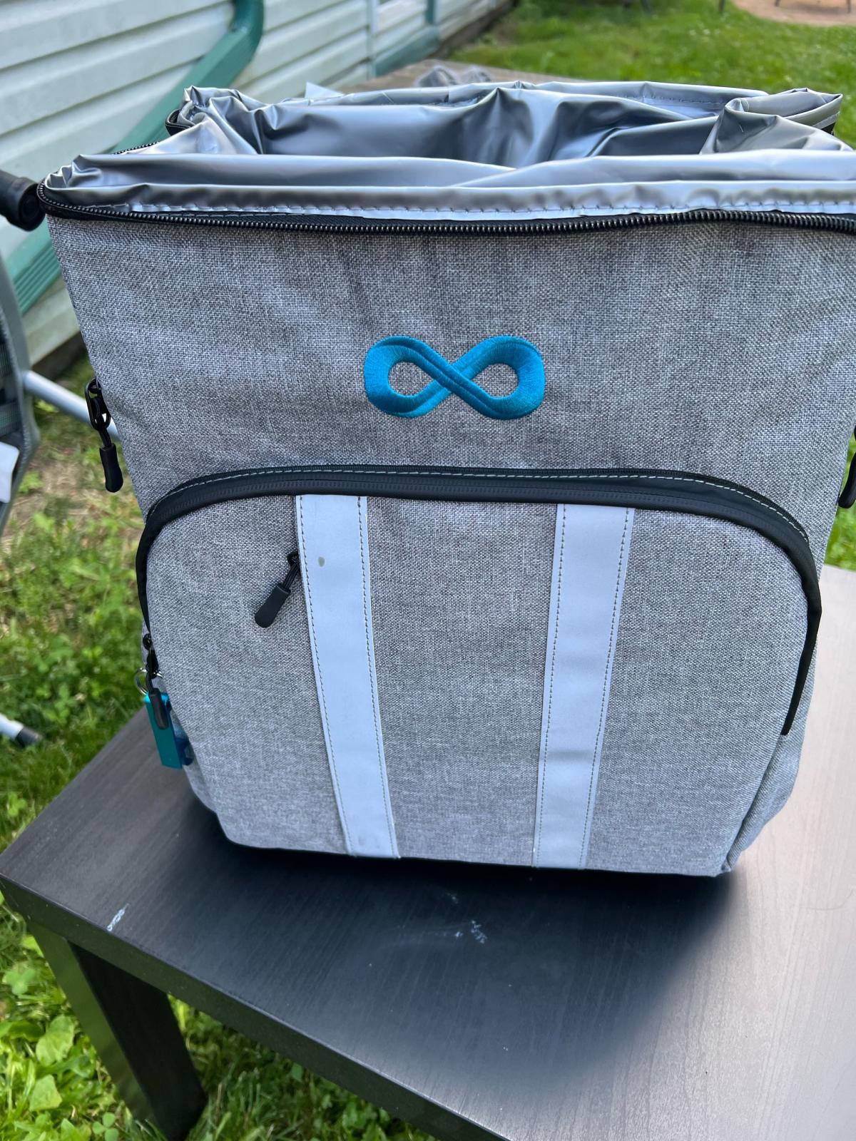 Gray backpack ice cooler easy fits 12 pack - Lynn, Massachusetts - FleaMarketBay