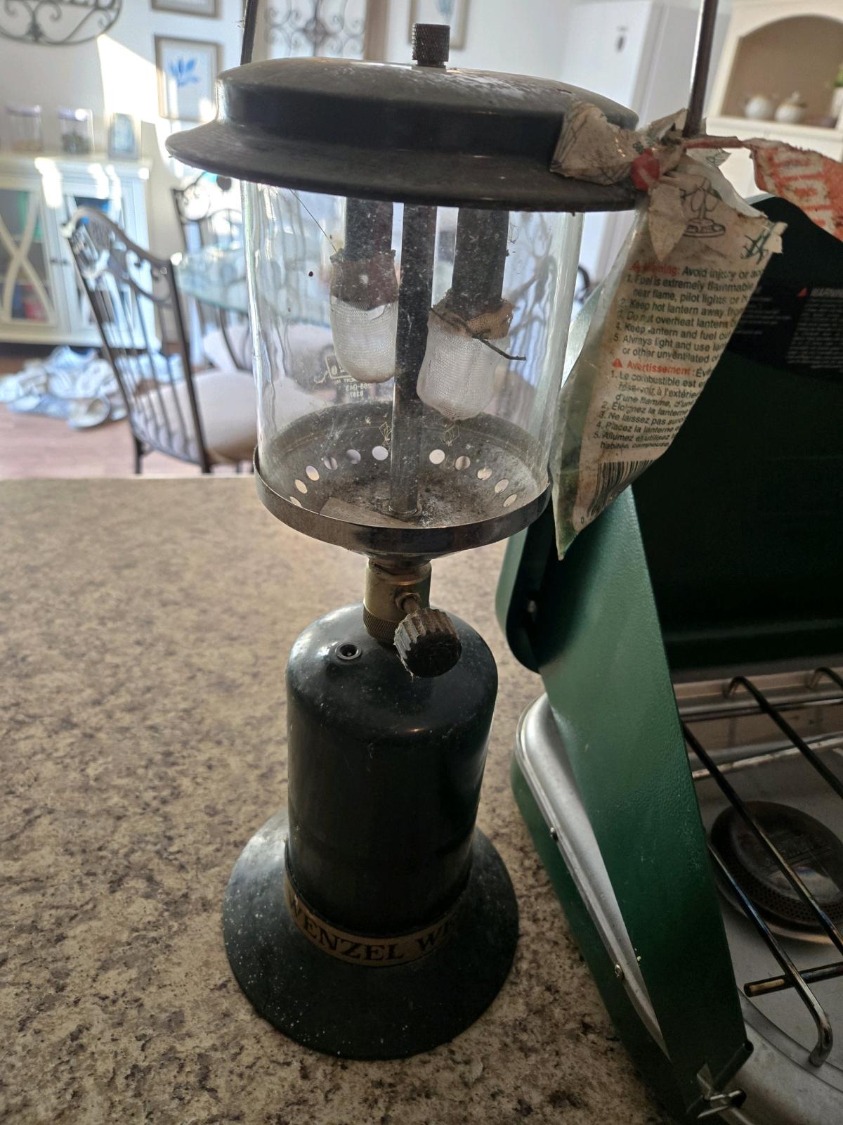 Campstone and propane lantern for 1 money - Kokomo, Indiana - FleaMarketBay