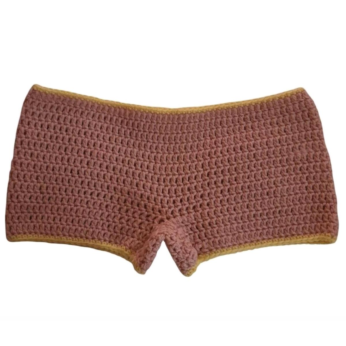 Handmade Crochet Low Rise Low Waist Micro Shorts - Springfield, Massachusetts - FleaMarketBay