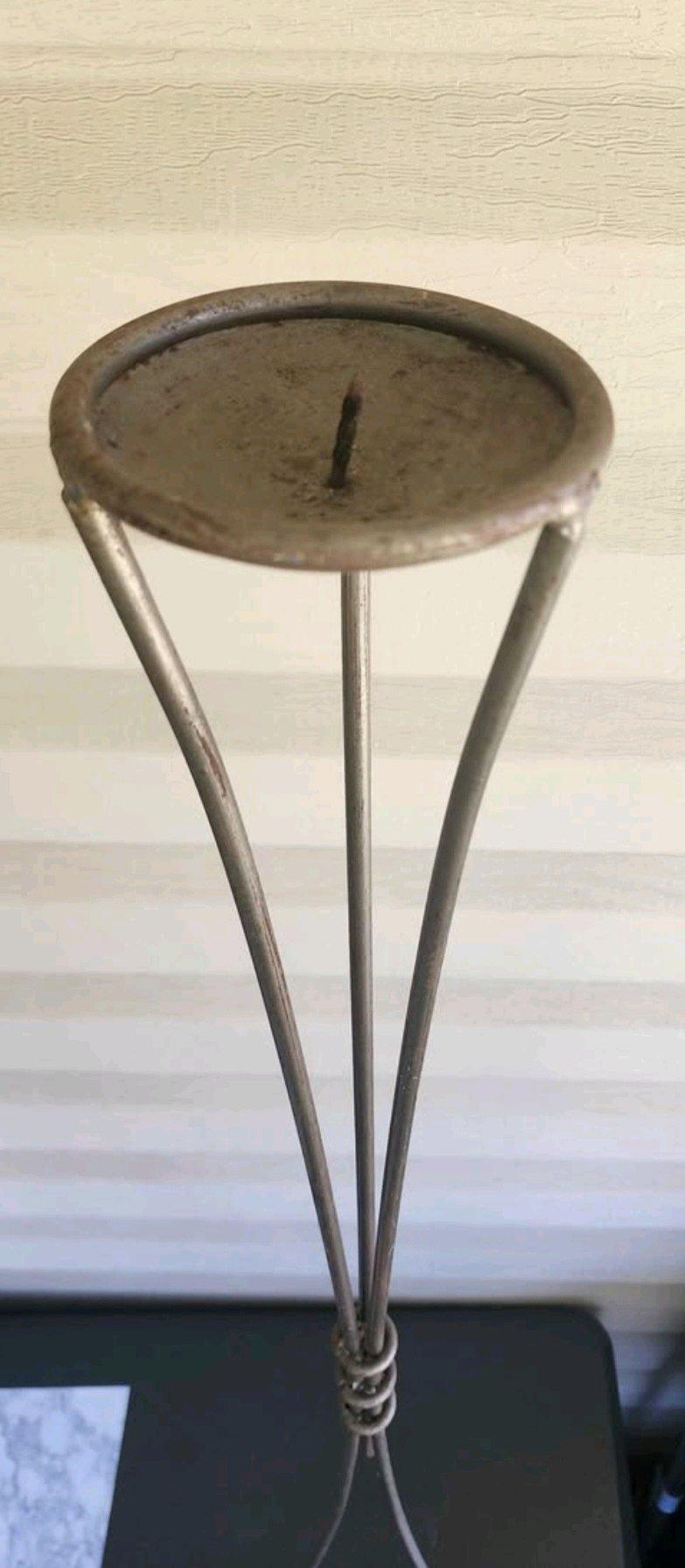Tall slender metal candle stand - Knoxville, Tennessee - FleaMarketBay