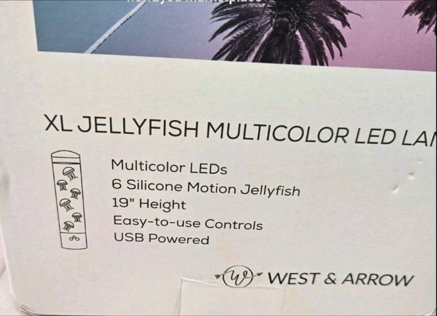 West  Arrow 19 Inch XL LED Jellyfish Lamp USB Powered 1 - Rosemead, California - FleaMarketBay