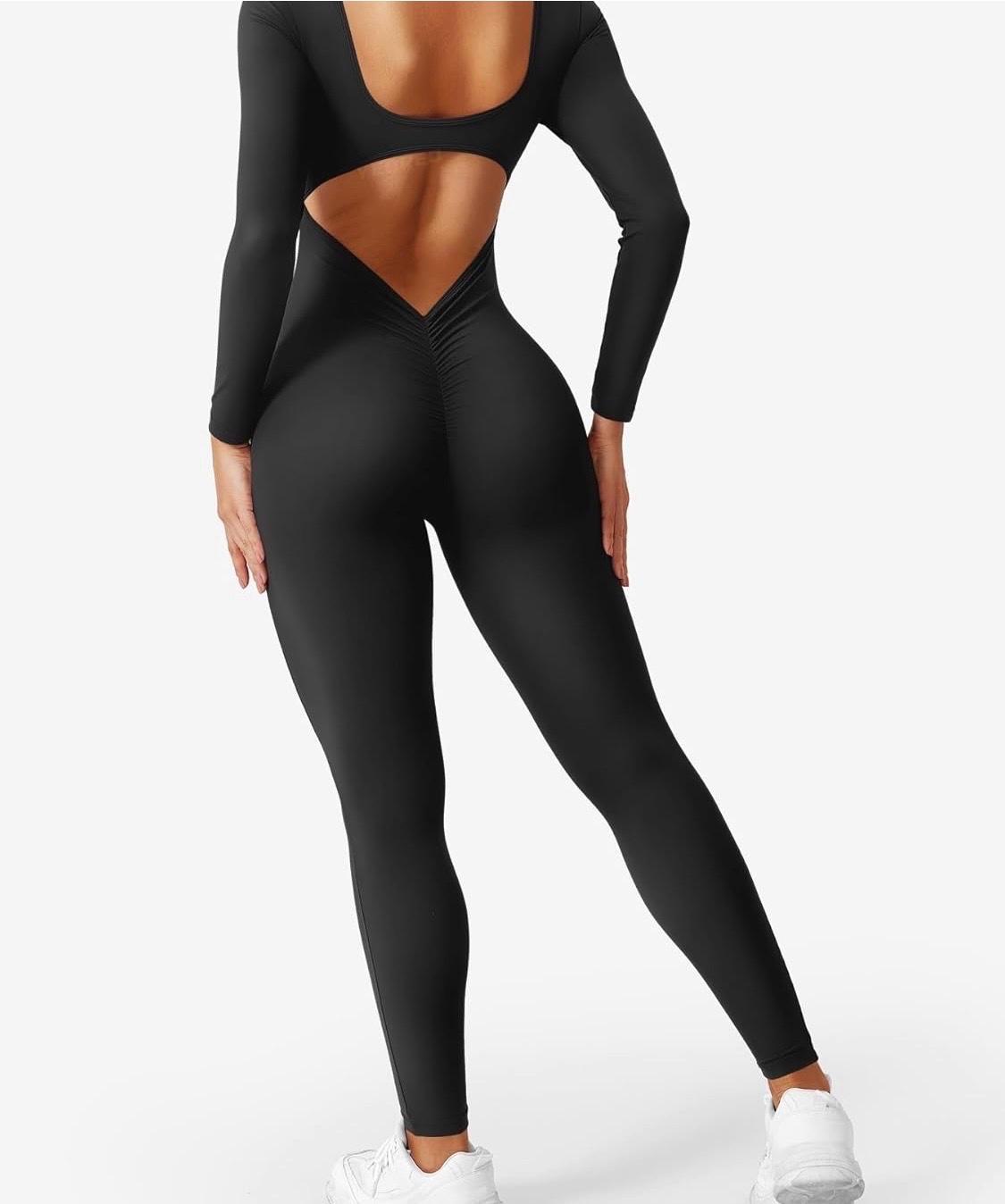 long sleeve black body suit size large has a good stretch - Lynn, Massachusetts - FleaMarketBay