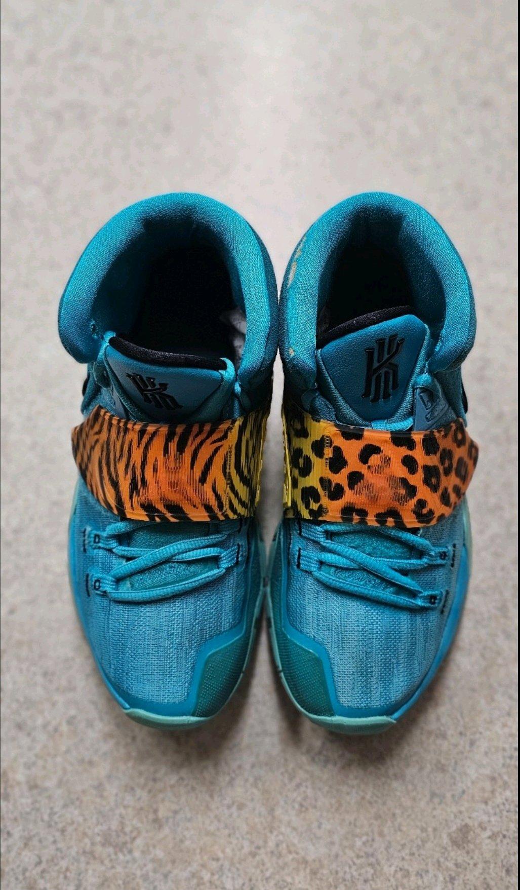 Nike Kyrie 6 Oracle Aqua Black Opti Yellow Total Orange - Oklahoma City, Oklahoma - FleaMarketBay