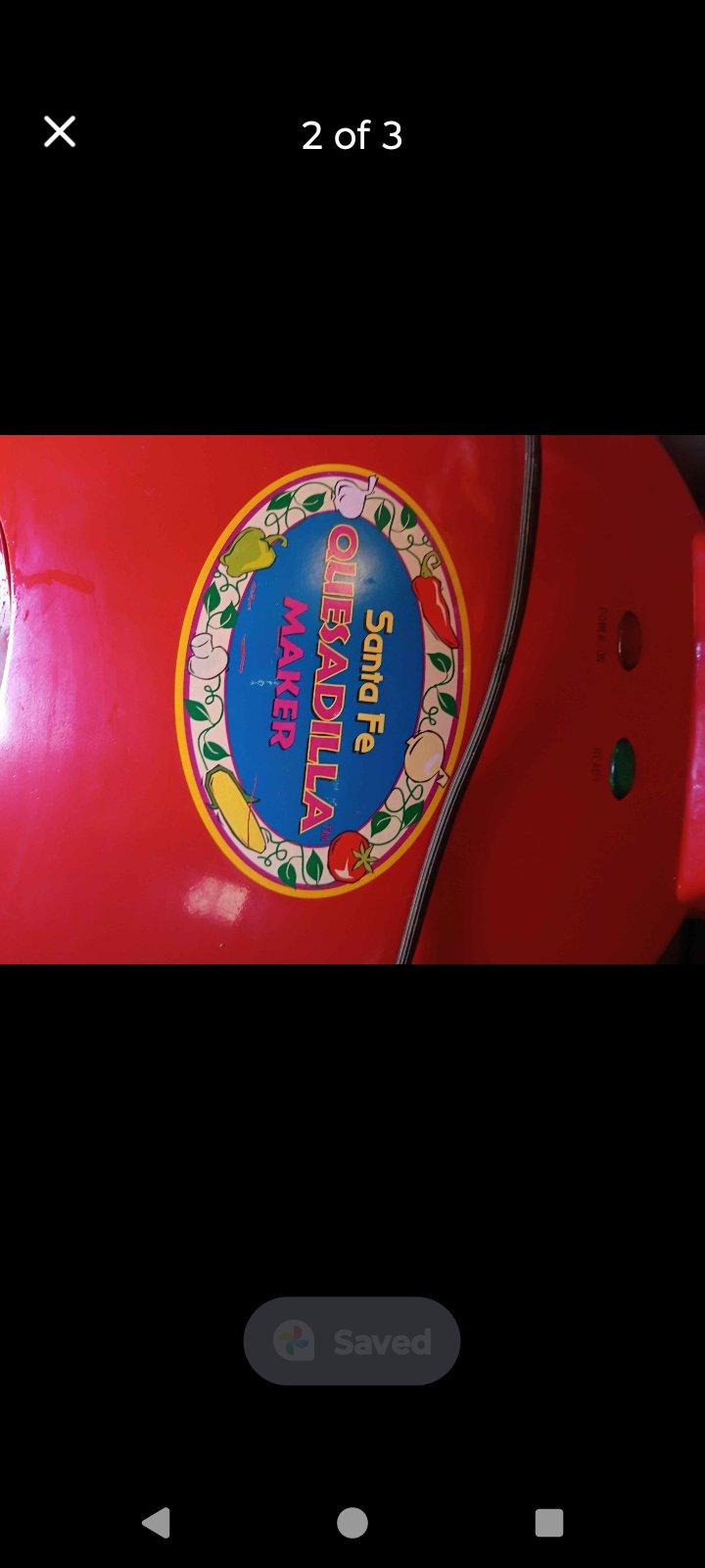 A Red Large Quesadilla Maker - Swansea, South Carolina - FleaMarketBay