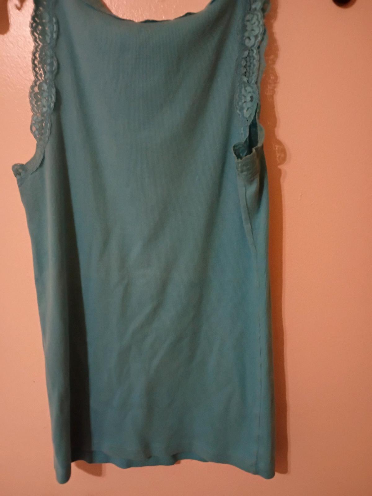 Womens Turquoise Tank Top - San Angelo, Texas - FleaMarketBay