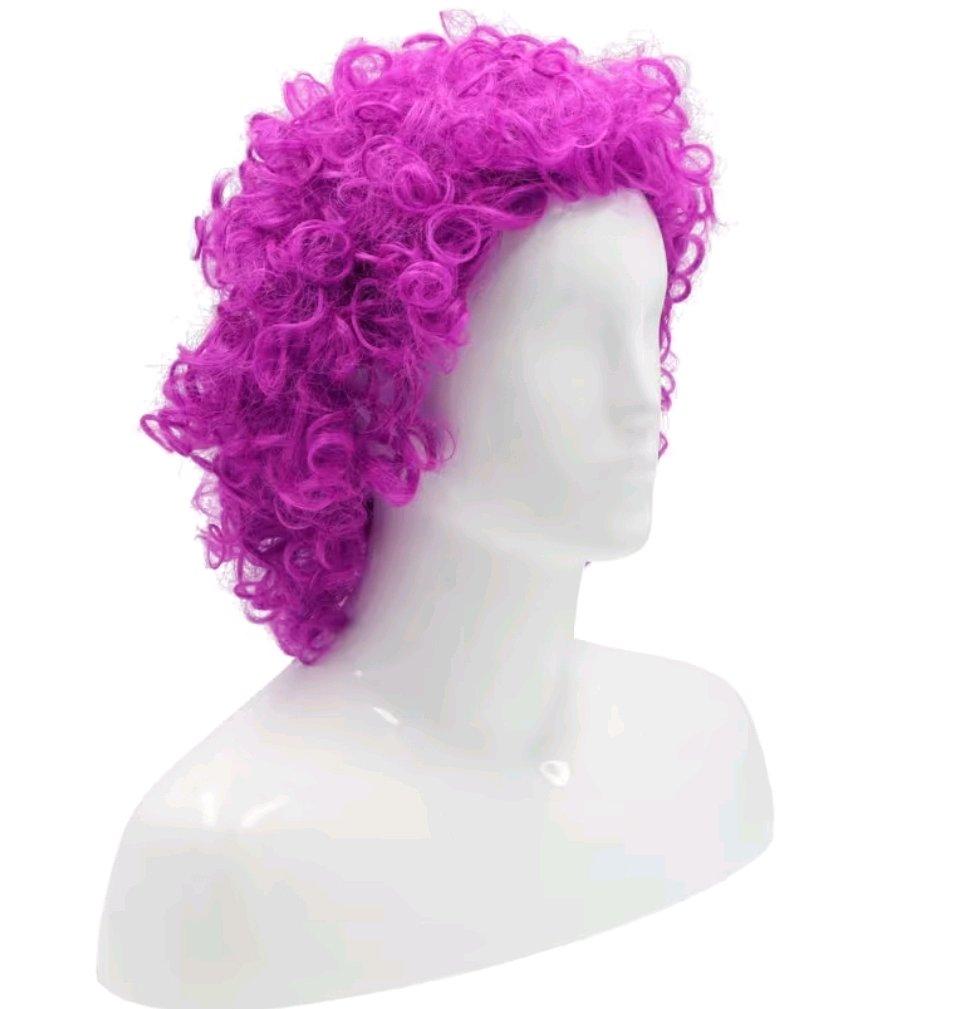 Adult KK Short Curly Clown Wig  Cyclamen NE6 - Angleton, Texas - FleaMarketBay