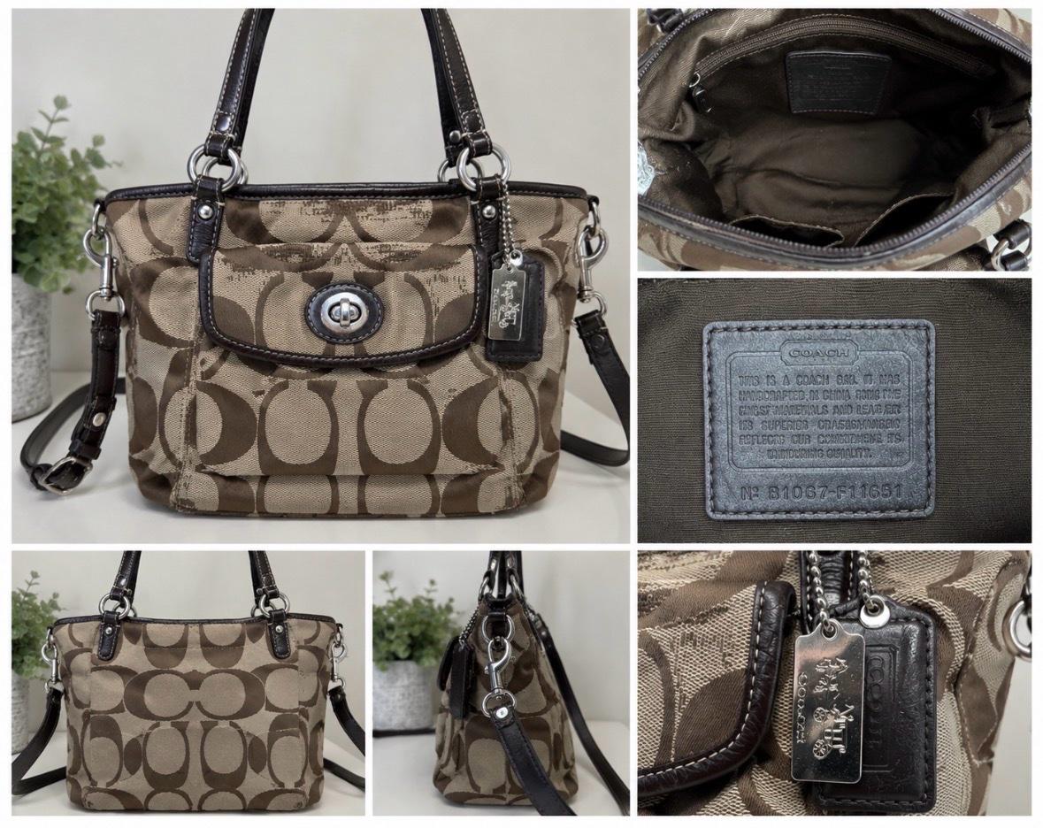 Vintage Y2K Coach bag brown and beige - San Antonio, Texas - FleaMarketBay