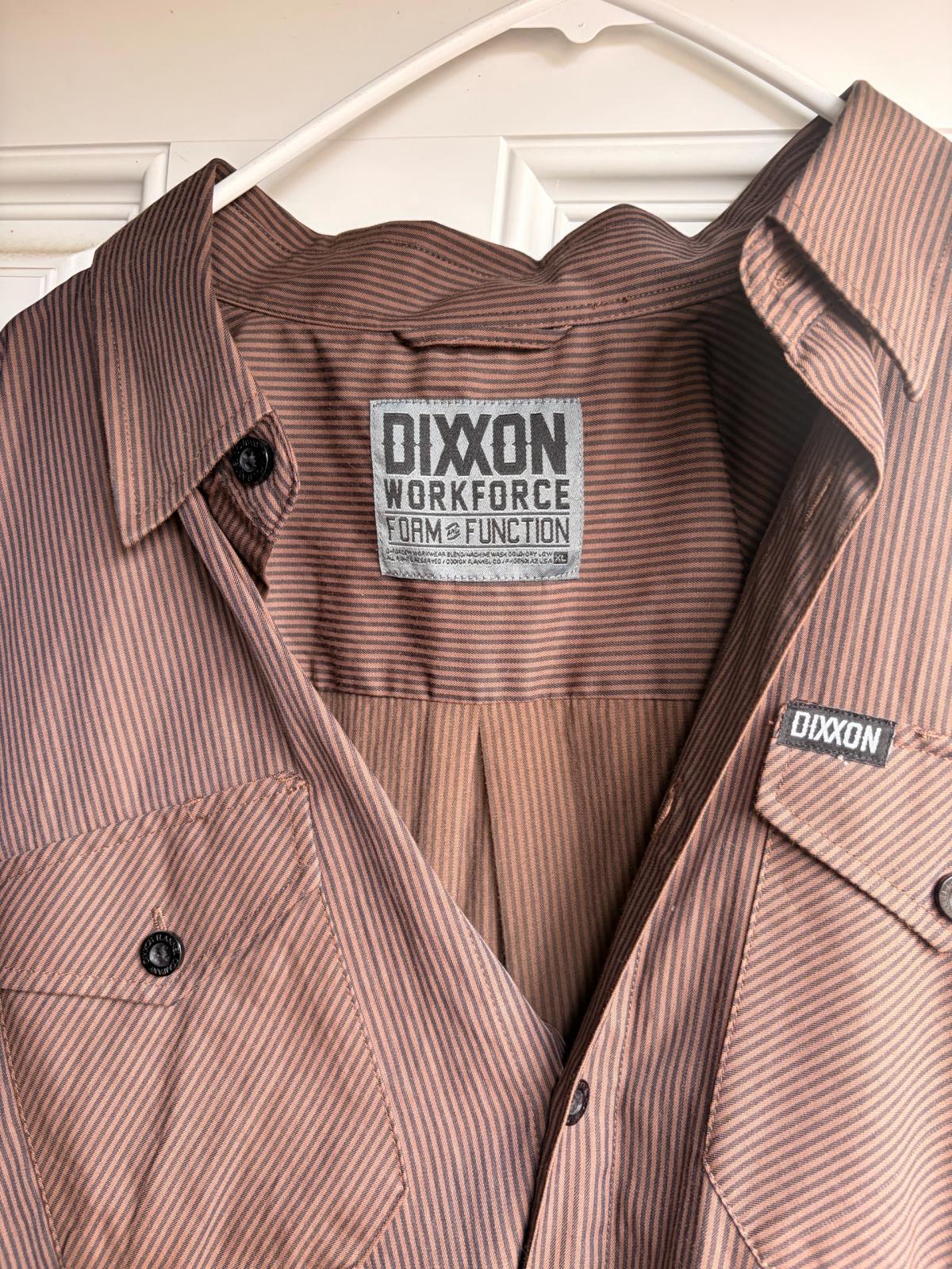 Dixon men Bolton up cooler t shirt brown striped - Riverside, California - FleaMarketBay