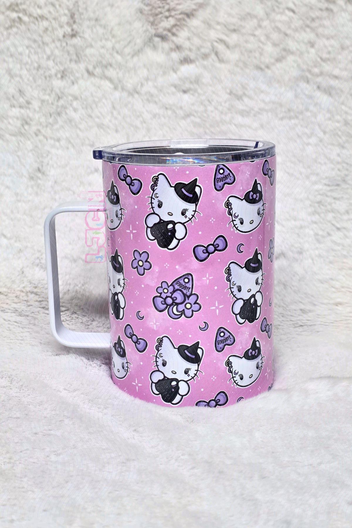 Witchy Hello Kitty 16oz Stainless Steel Mug - Ashley Falls, Massachusetts - FleaMarketBay