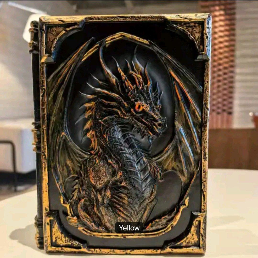 Handmade 3D Dragon Relief Embossed Resin Cover A5 Sketchbook - Saugus, Massachusetts - FleaMarketBay