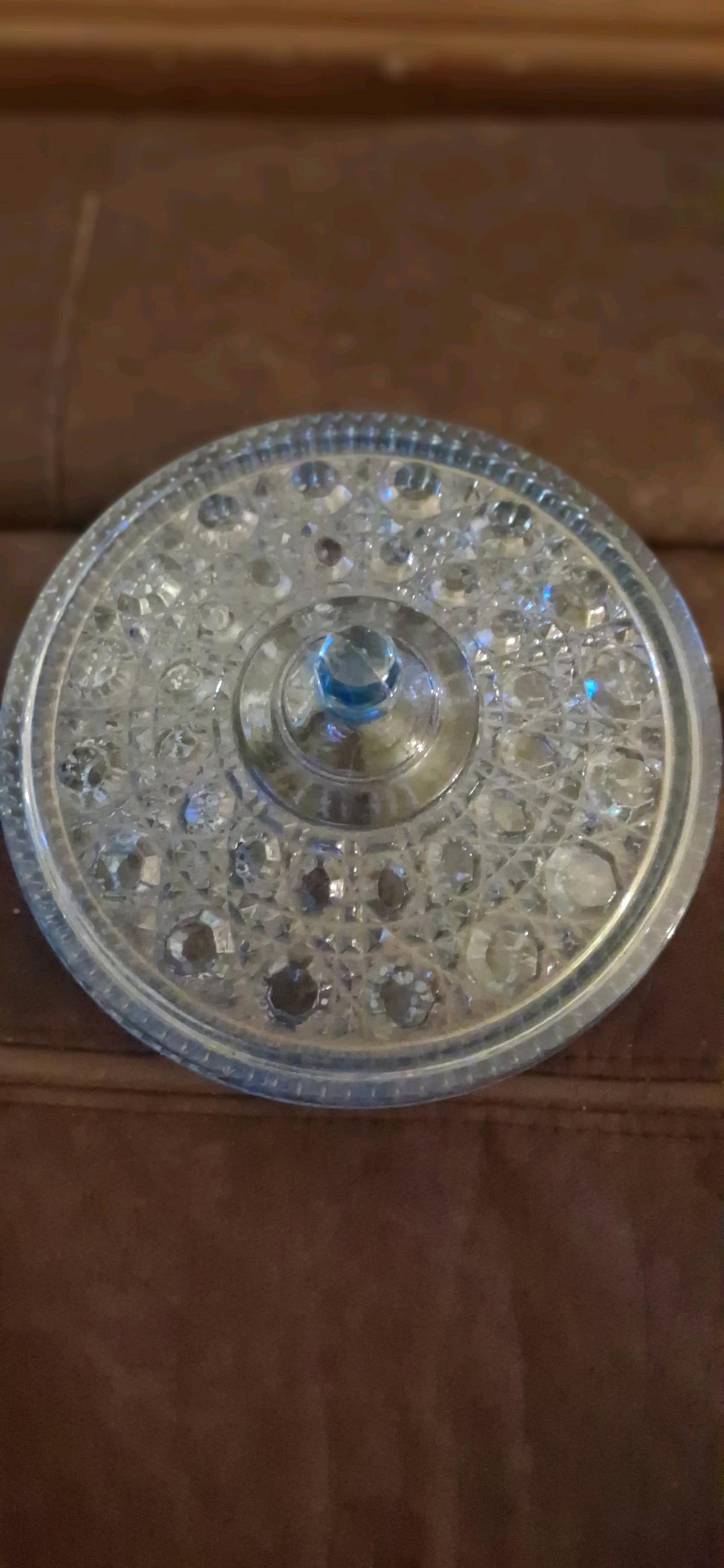 candy dish with lid blue - Mayking, Kentucky - FleaMarketBay