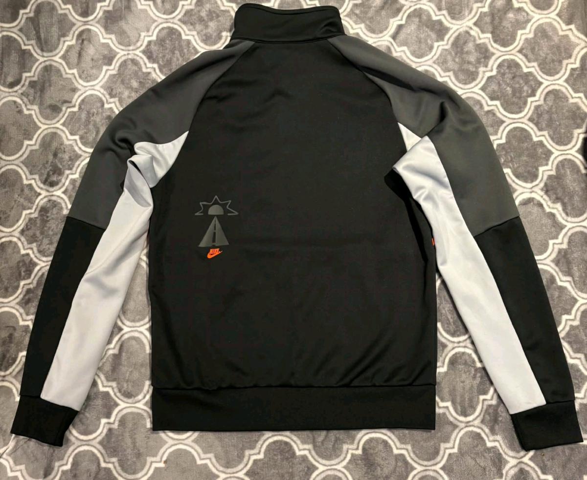 Nike Mens Black  Orange FullZip Jacket with Smile Print - Centralia, Illinois - FleaMarketBay