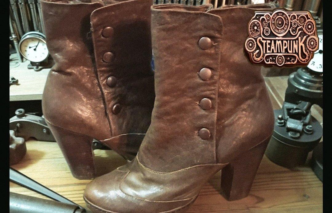 Steampunk leather boots - Mesa, Arizona - FleaMarketBay