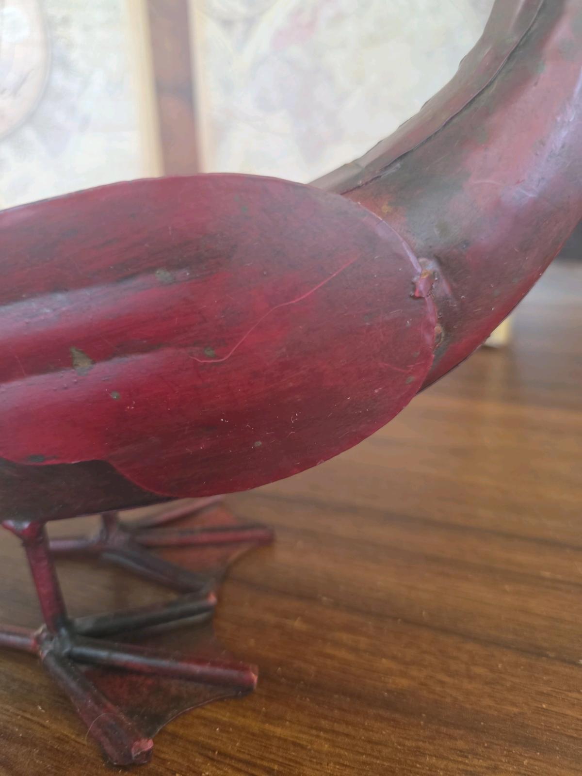 Vintage Metal Swan Statue 10 x 95 in pounded metal - Orem, Utah - FleaMarketBay