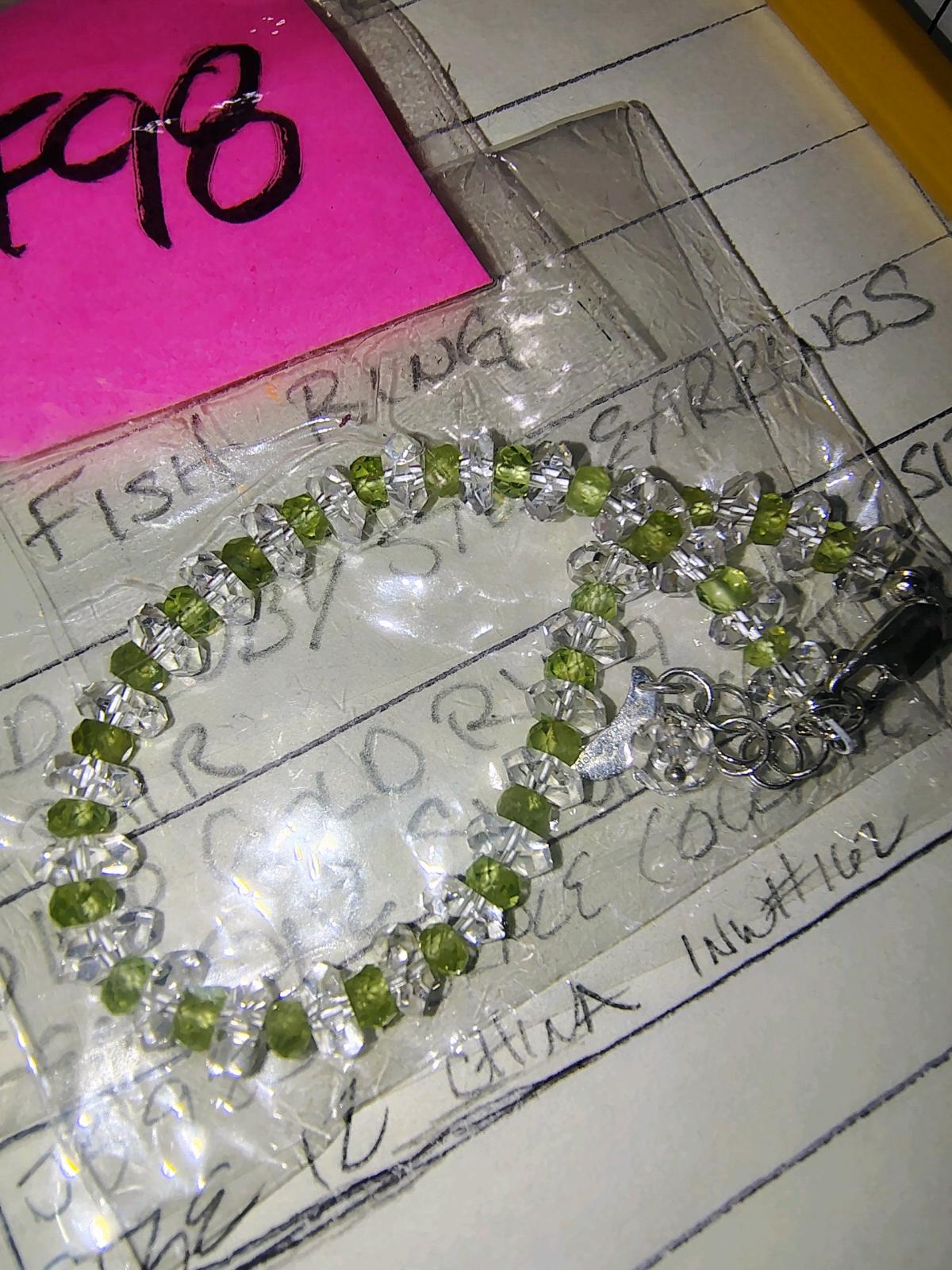 Handmade bracelets period and citrin crystals 925 claw clasp - Rancho Santa Margarita, California - FleaMarketBay