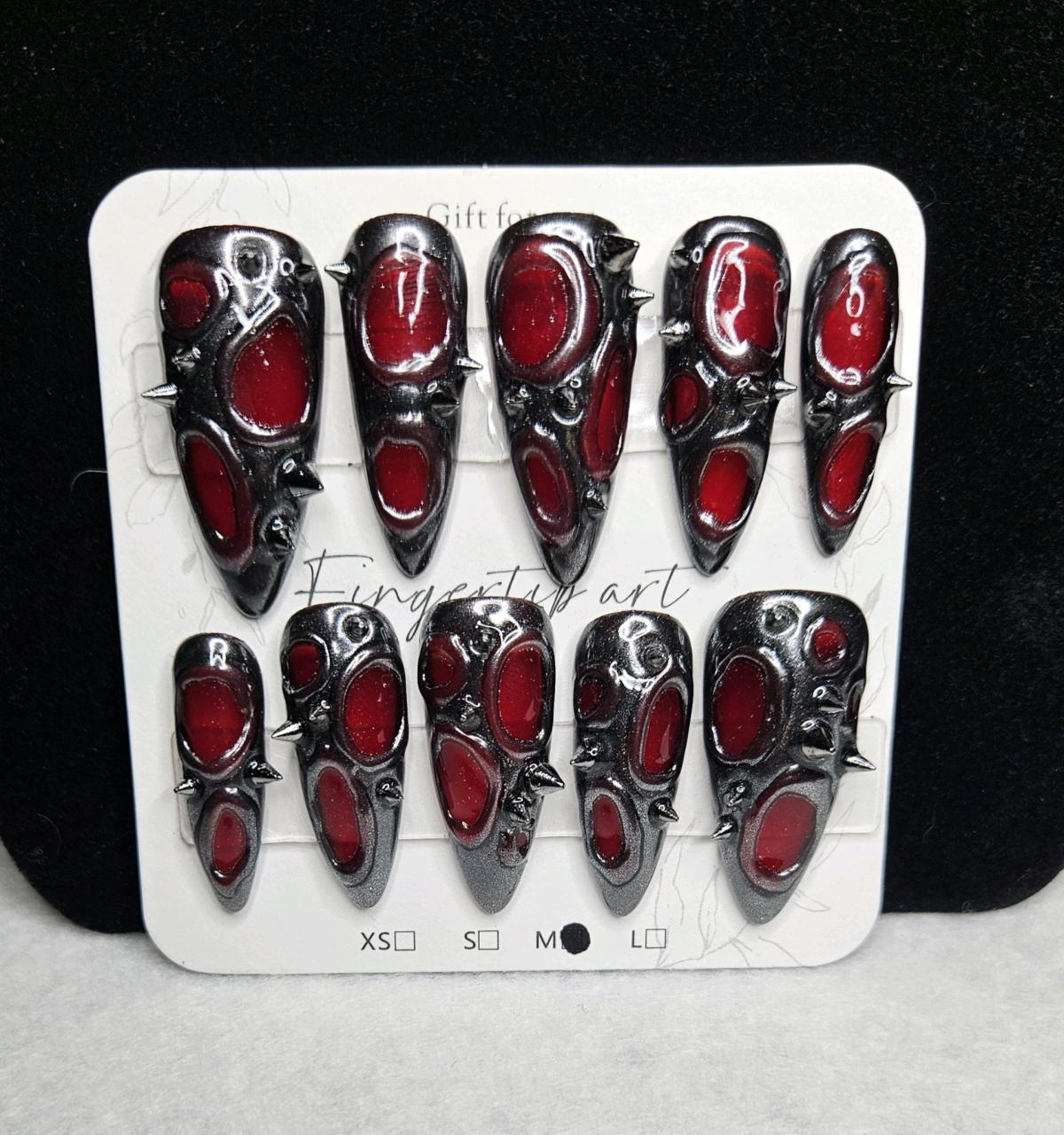 Handmade Stray Kids DominATE Inspired Nails Sized Medium - Huntsville, Texas - FleaMarketBay