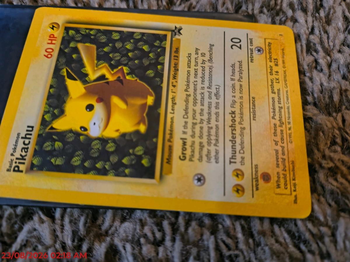Pokemon pikachu The Legendary 1999 Ivy Pikachu Black Star - Annapolis, Illinois - FleaMarketBay
