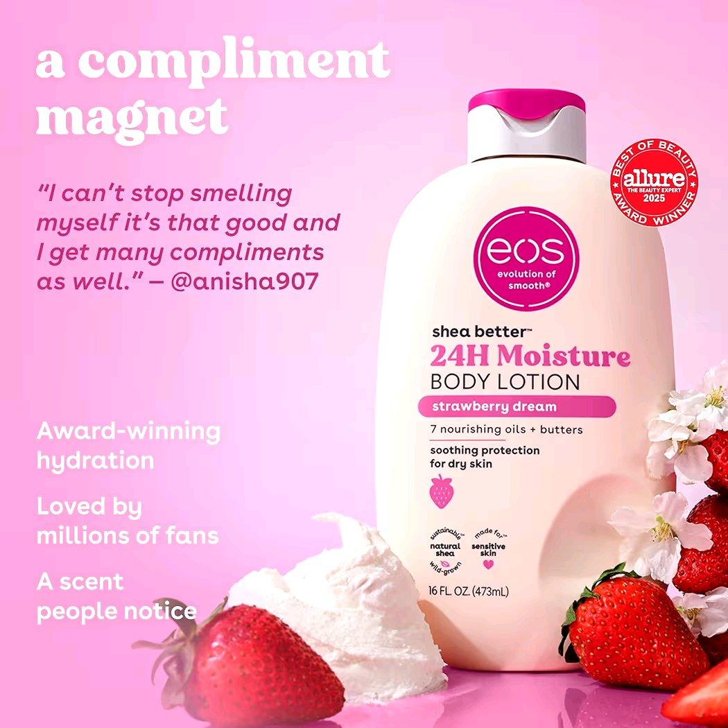 eos Shea Better Body Lotion Strawberry Dream with Natural Sh - Ruston, Louisiana - FleaMarketBay