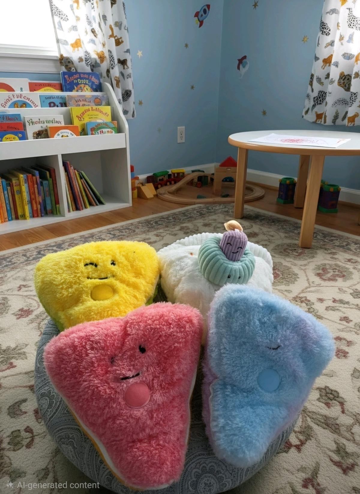 Colorful Stackable Plush Toys  Squishmallow style - Ionia, Michigan - FleaMarketBay
