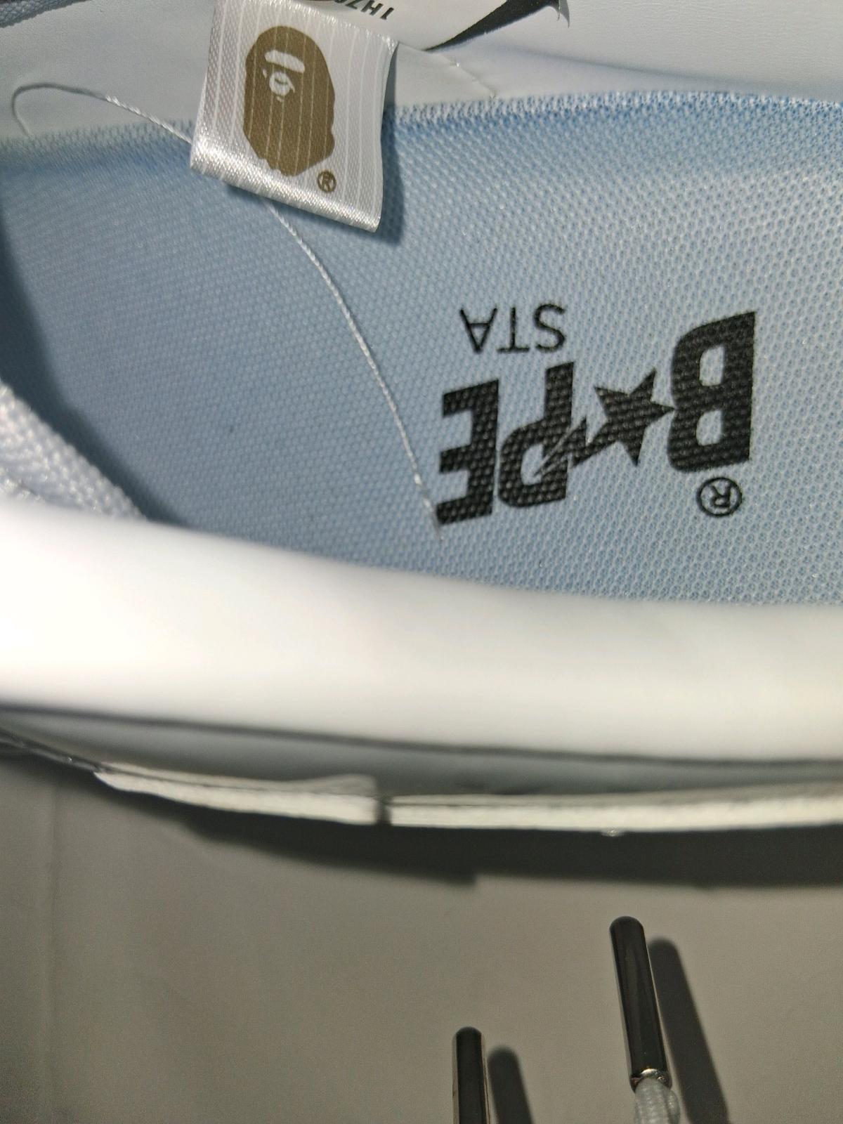 Bape White LowGray white shoes - Pawtucket, Rhode Island - FleaMarketBay