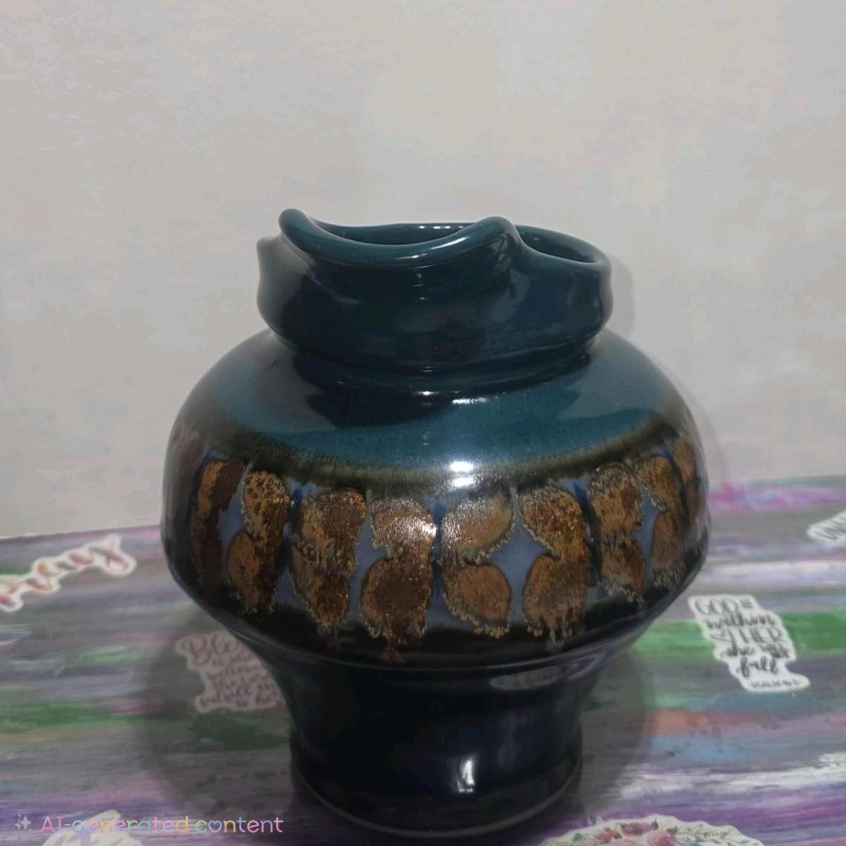 Vintage Colin Gorry Seagrove NC Studio Art Pottery  Pitcher - Hamilton, Michigan - FleaMarketBay