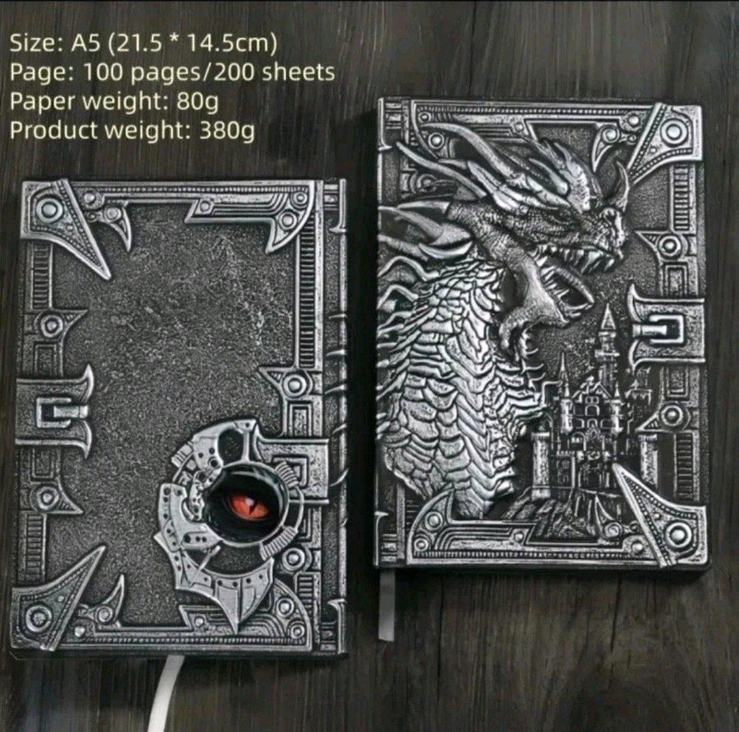 Metallic Notebook Journal Book 3D Red  Antique Bronze Silver - Saugus, Massachusetts - FleaMarketBay