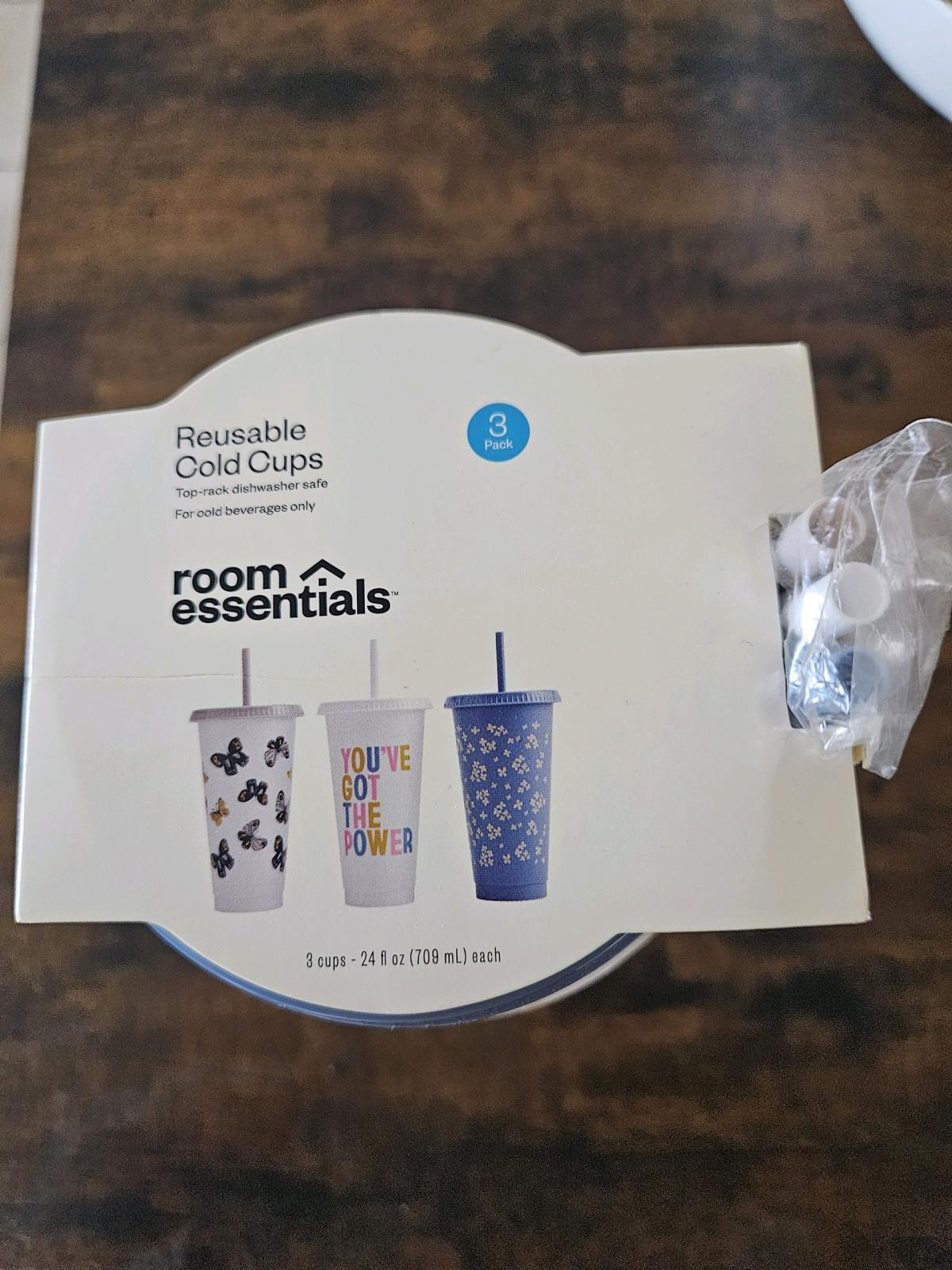 Room Essentials Reusable Cold Cups 3 Pack - Mount Prospect, Illinois - FleaMarketBay