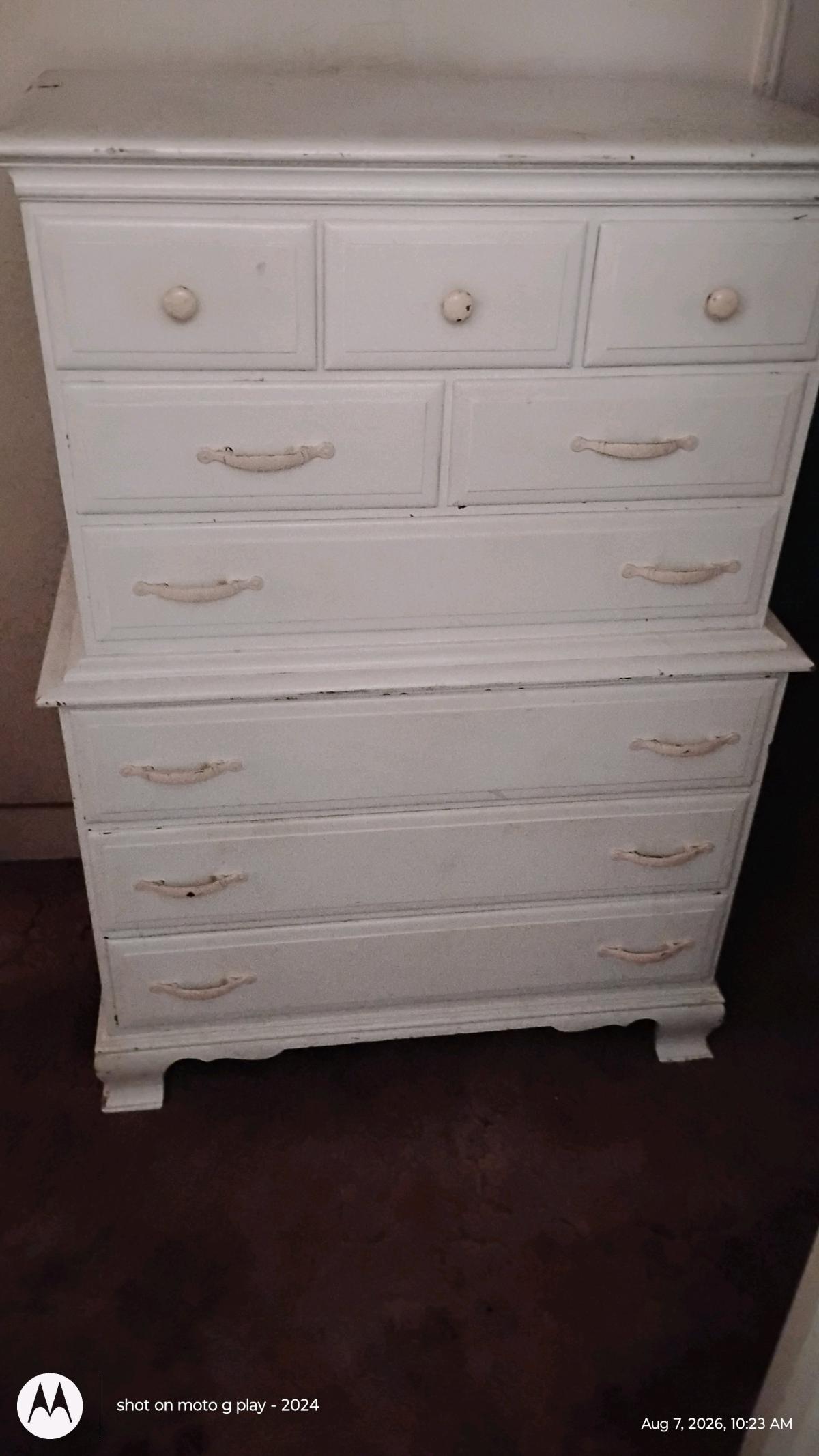 antique dresser solid wood strong - Greer, South Carolina - FleaMarketBay