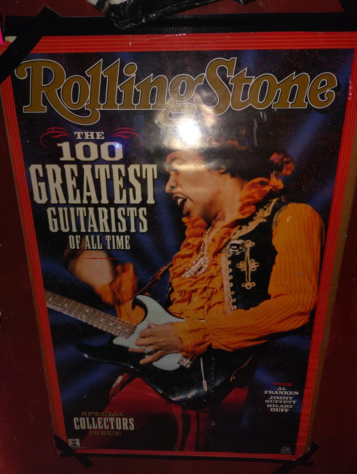 Jimmy Hendrix poster 25th anniversary of the rolling stones - Ocala, Florida - FleaMarketBay