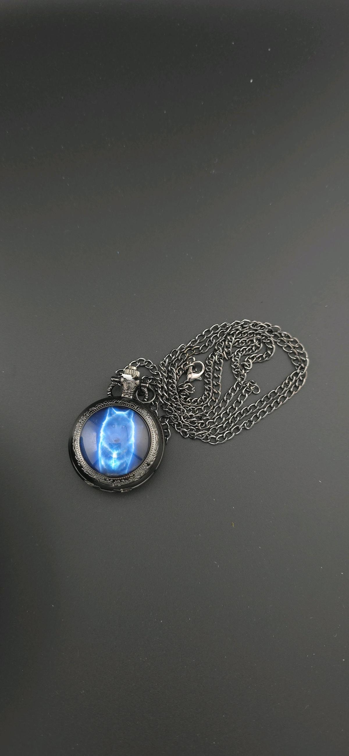 wolf pocket watch for unisex with blue shade - Saugus, Massachusetts - FleaMarketBay
