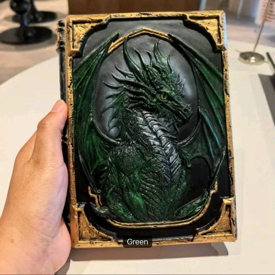 Handmade 3D Dragon Relief Embossed Resin Cover A5 Sketchbook - Saugus, Massachusetts - FleaMarketBay