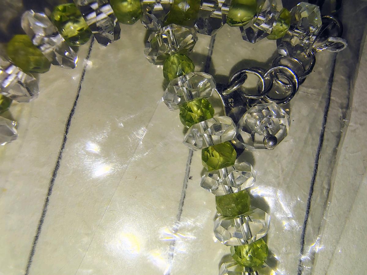 Handmade bracelets period and citrin crystals 925 claw clasp - Rancho Santa Margarita, California - FleaMarketBay