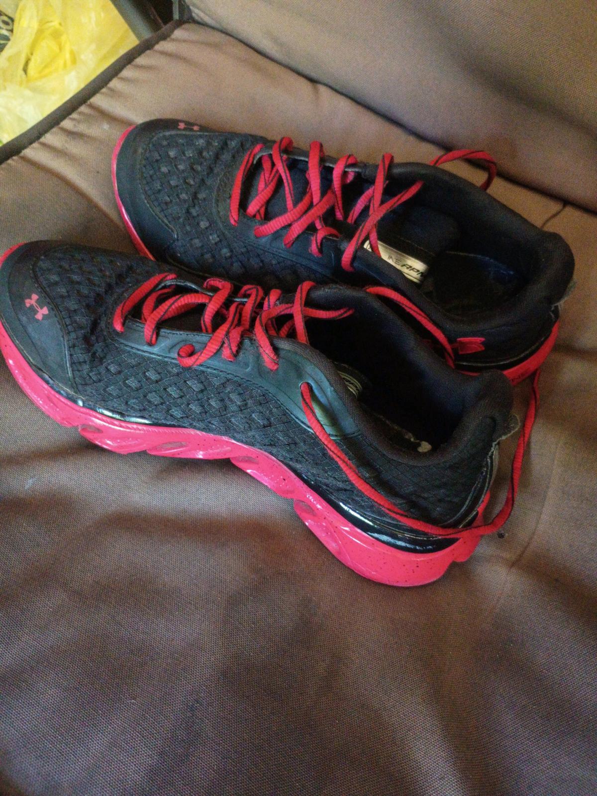 A Nice Pair of Red and Black UnderArmor Sneakers - Swansea, South Carolina - FleaMarketBay