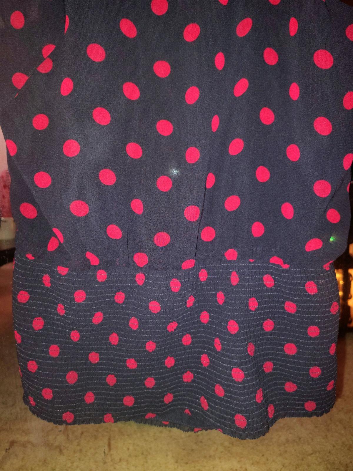 Black blouse with red pocka dots - Rancho Santa Margarita, California - FleaMarketBay