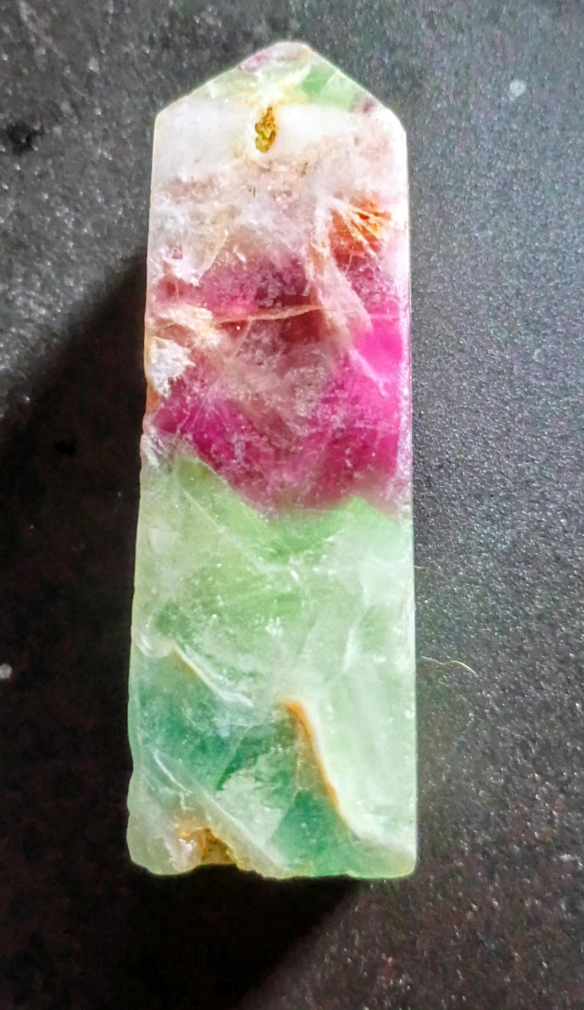 Natural  rainbow Fluorite crystal - Arvada, Colorado - FleaMarketBay
