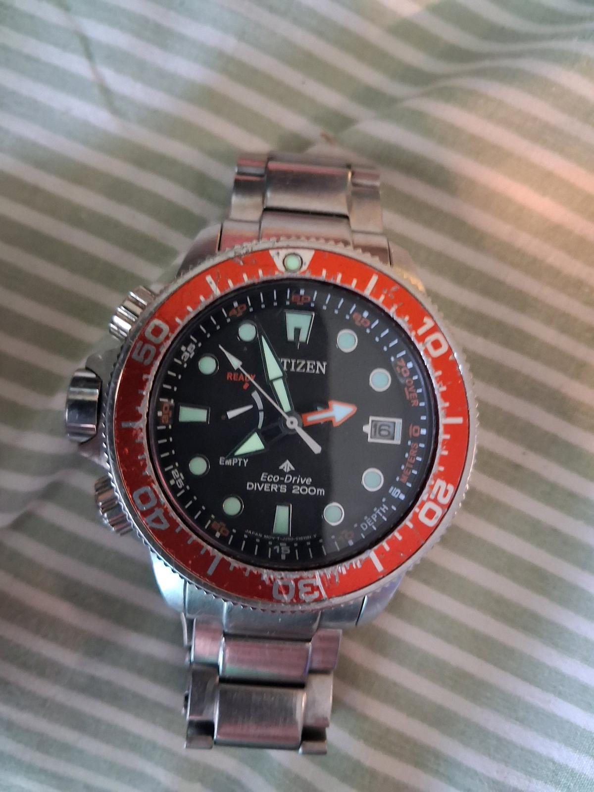 Mens citizens echoed drive master divers watch - Asheville, North Carolina - FleaMarketBay