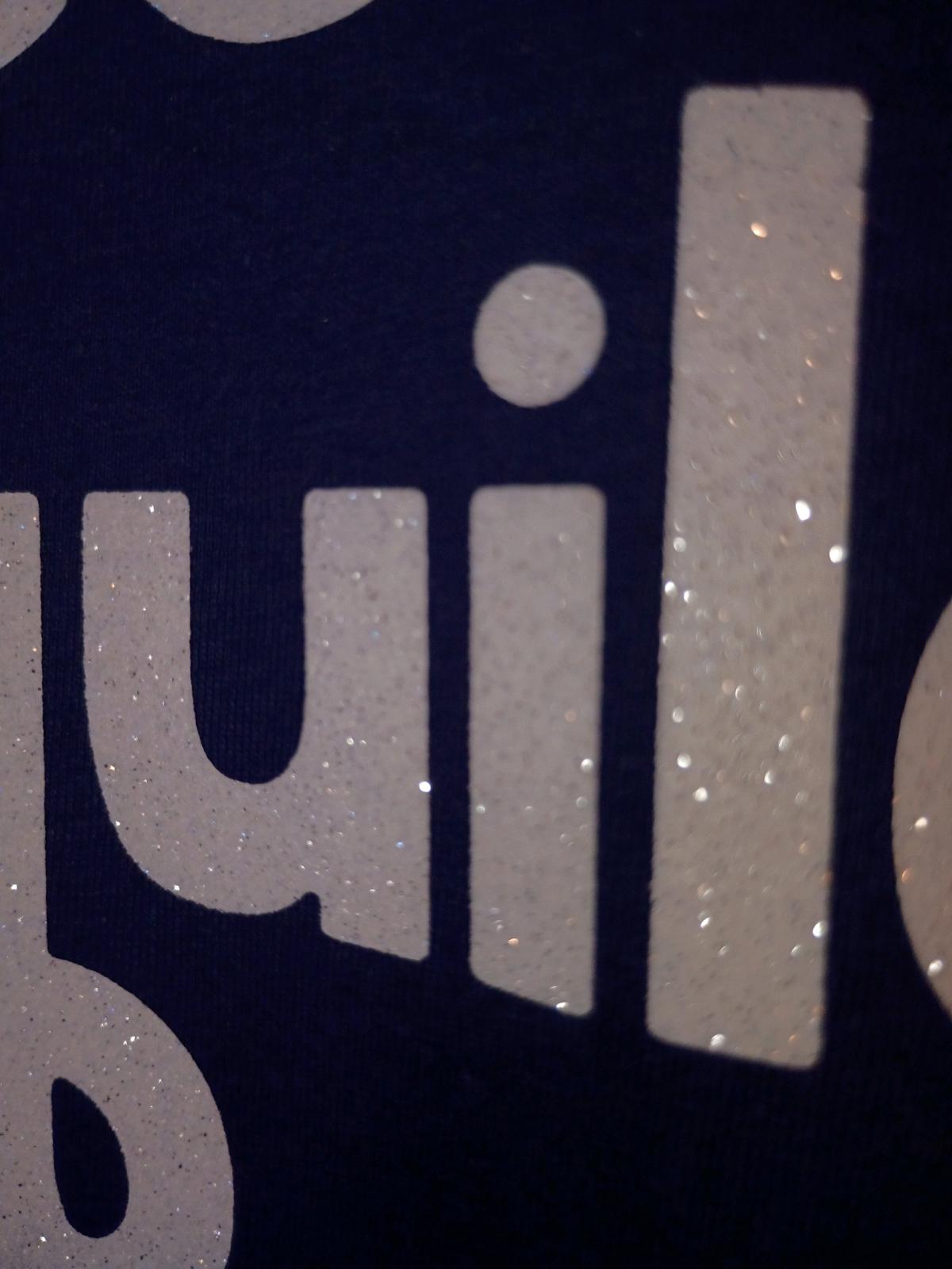 Navy Unisex Tee with Glitter Letters Great for Taco Tuesday - Chicago, Illinois - FleaMarketBay