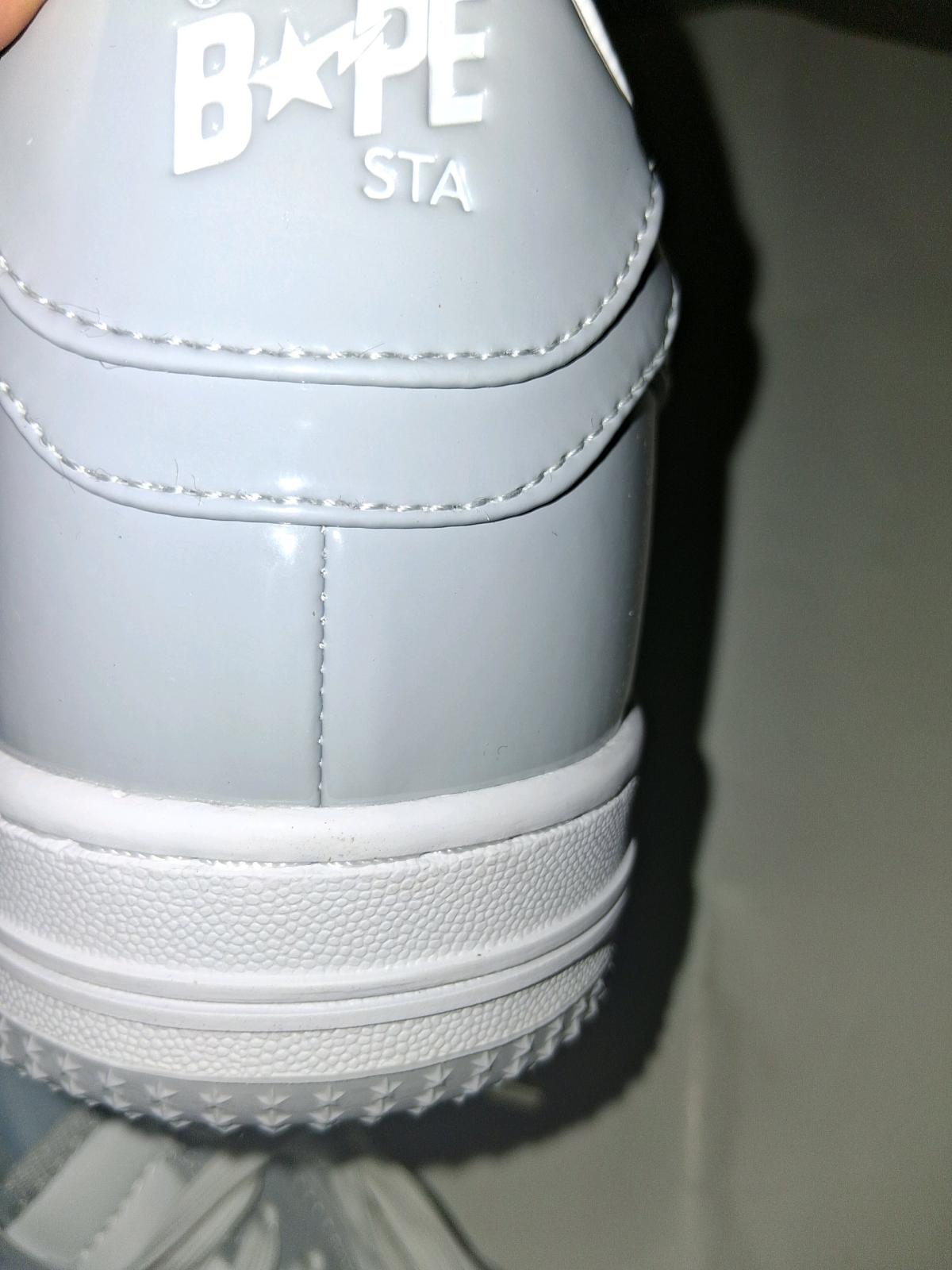 Bape White LowGray white shoes - Pawtucket, Rhode Island - FleaMarketBay