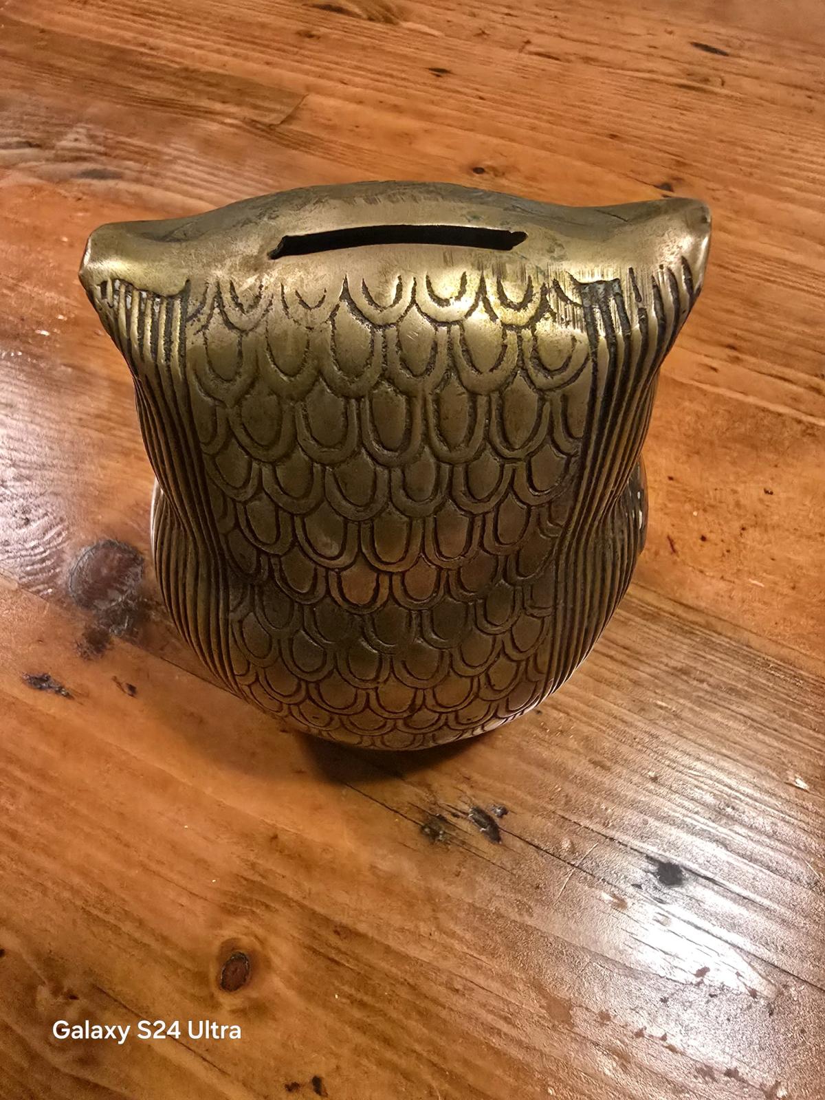 vintage brass owl coin bank - King George, Virginia - FleaMarketBay