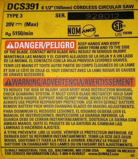 DeWalt Cordless Saw and Blade and Charger - Melbourne, Florida - FleaMarketBay