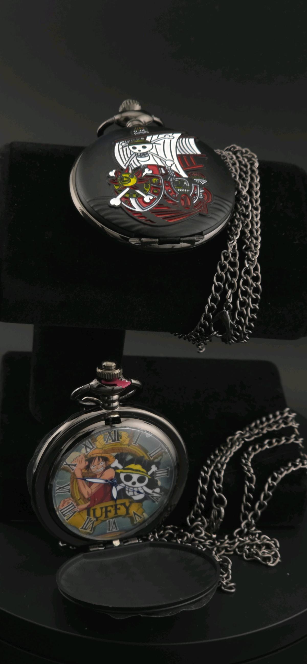 one piece Pocket watch black unisex - Saugus, Massachusetts - FleaMarketBay