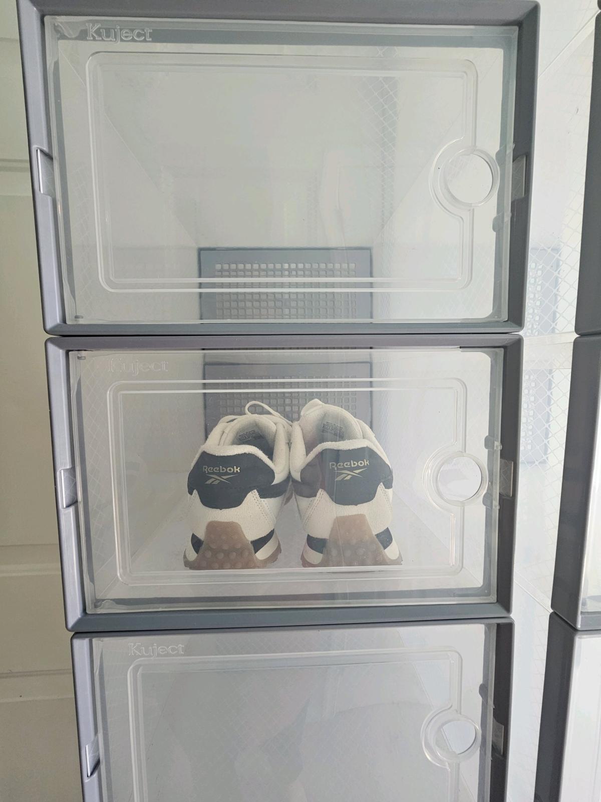Kuject Stackable Clear Plastic Shoe Storage Boxes - Harrisburg, Pennsylvania - FleaMarketBay