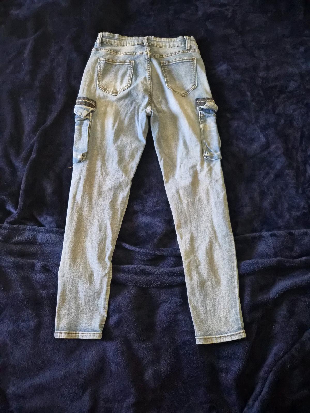 womens Light blue cargo skinny jeans - Hawthorne, California - FleaMarketBay