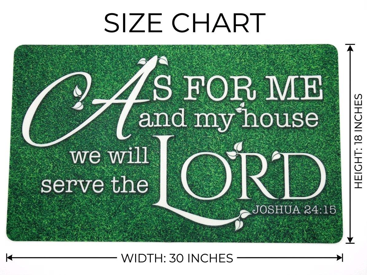 Joshua 2415 Serve the Lord IndoorOutdoor Doormat 30x18 - Fort Lauderdale, Florida - FleaMarketBay