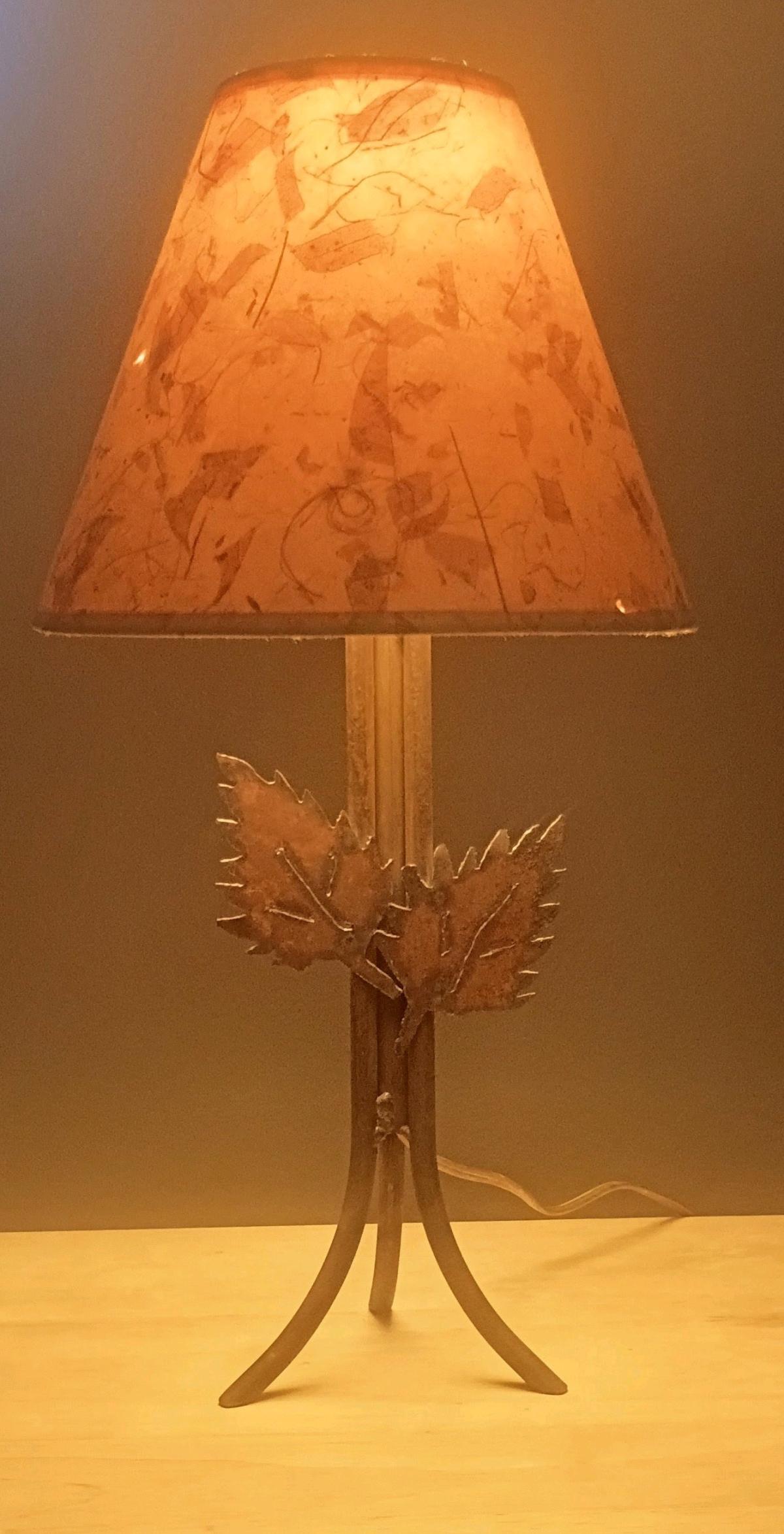 Rustic Metal Table Lamp - Longmont, Colorado - FleaMarketBay
