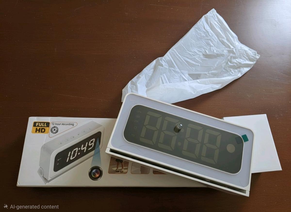 Smart Digital Desk Clock  Home Security Camera  HD WiFi - Ionia, Michigan - FleaMarketBay