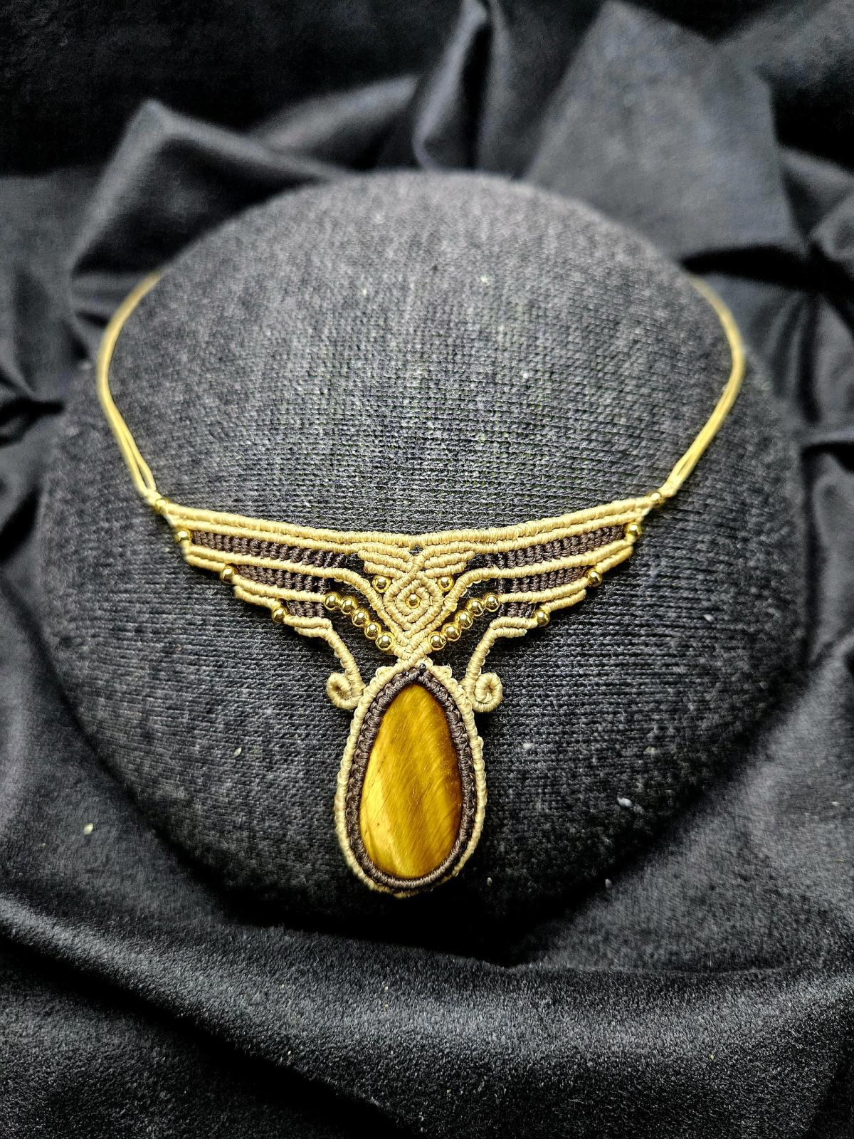 Handmade Tigerseye Necklace - Howey In The Hills, Florida - FleaMarketBay