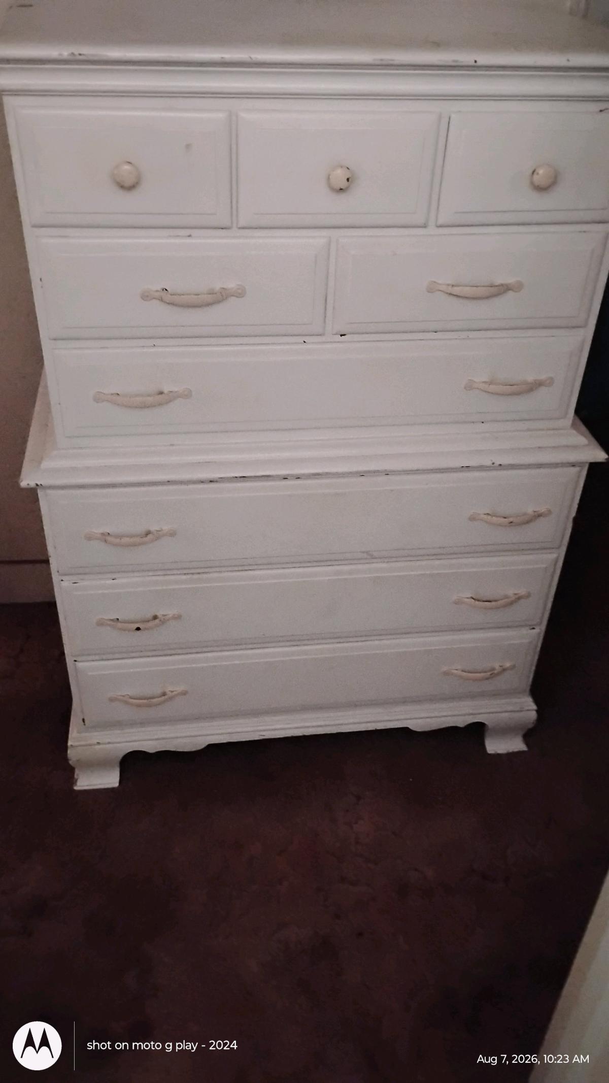 antique dresser solid wood strong - Greer, South Carolina - FleaMarketBay