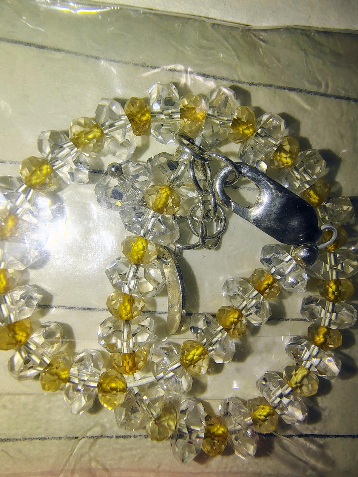 Handmade bracelets period and citrin crystals 925 claw clasp - Rancho Santa Margarita, California - FleaMarketBay