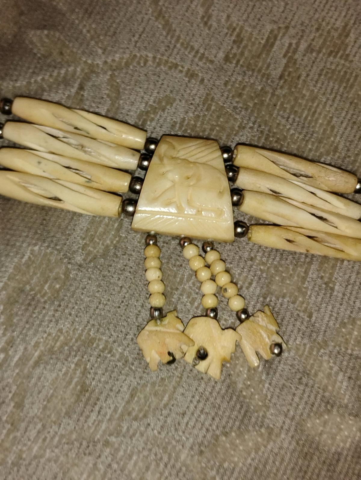 antique carved Ivory and Bone choker - Winter Haven, Florida - FleaMarketBay